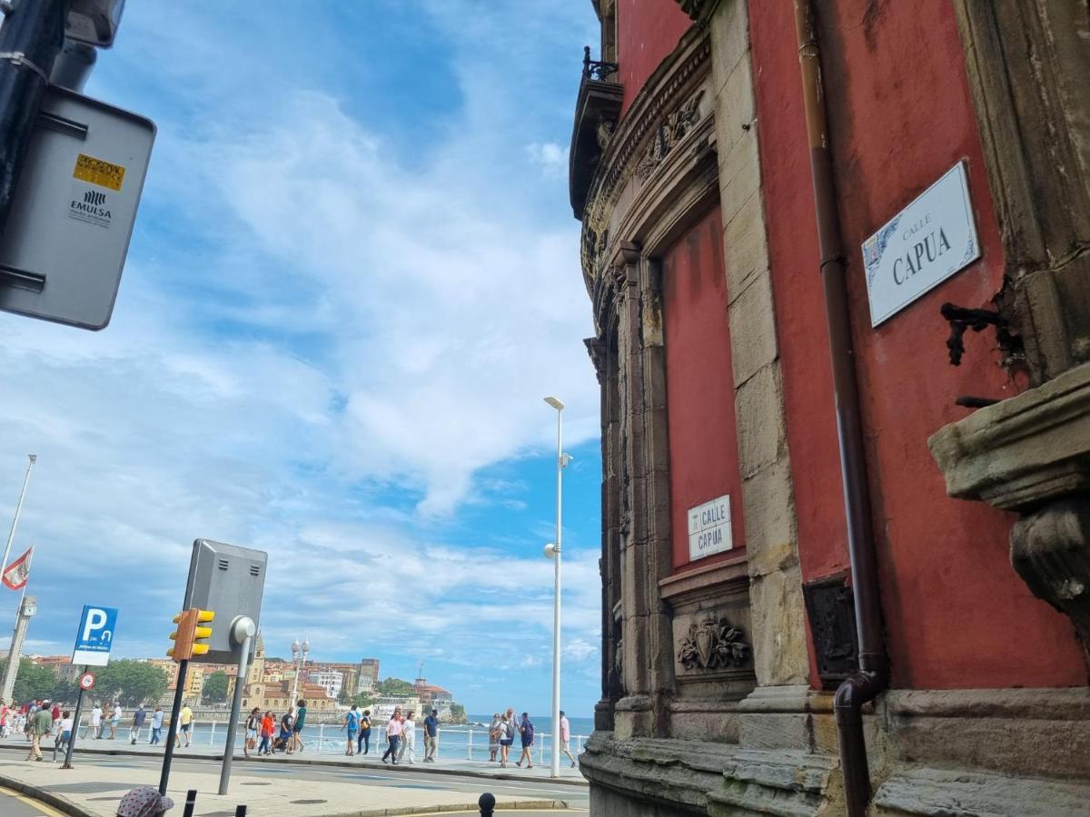 דירות Bonito Piso En Gijon Centro Playa מראה חיצוני תמונה